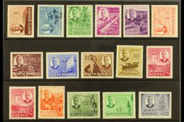 1950-52 Pictorials Complete Set, SG 356/70, Very Fine Mint, Very Fresh. (16 Stamps) For More Images, Please Visit... - North Borneo (...-1963)