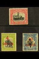 1916 Surcharged Set, SG 186/88, Fine Mint (3 Stamps) For More Images, Please Visit... - Borneo Del Nord (...-1963)