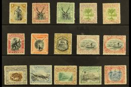 1897-1902 Complete Set With One Of Each Value, Various Perfs, SG 92/109, Including 2c Both Colours, 3c Both... - Borneo Septentrional (...-1963)