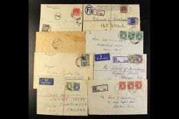 APAPA - COVERS 1927-65 Incl. Registered And Airmail Frankings With 1932 3d Registered Envelope, 1951 6d Airletter,... - Nigeria (...-1960)