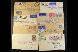 AKURE -C OVERS 1950-58 Registered And Airmail Frankings, 1950 Postage Due Markings. (15 Items) For More Images,... - Nigeria (...-1960)