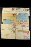 AJEROMI  P.A. - COVERS 1951-58 Incl. Registered And Airmail Frankings. (14 Items) For More Images, Please Visit... - Nigeria (...-1960)