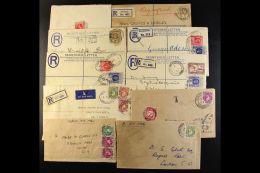 ABEOKUTA - COVERS 1919-62 Incl. 1922 And 1926 (2) And 1936 Registered Stationery Envelopes, 1947 Violet Registered... - Nigeria (...-1960)
