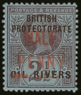 1893 ½d On 2½d Purple On Blue, Type 4 Surcharge In Carmine, SG 13, Very Fine Mint. For More Images,... - Andere & Zonder Classificatie