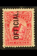 OFFICIALS 1908-09 6d Pink, Perf 14 X 13, 13½, SG O71, Fine Mint. For More Images, Please Visit... - Autres & Non Classés