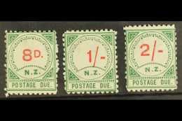 1899 POSTAGE DUE Type I Large "D" 8d, 1s And 2s SG D2/4, Fine Mint. (3 Stamps) For More Images, Please Visit... - Other & Unclassified