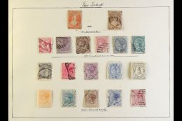 1864-1953 ALL DIFFERENT COLLECTION On Leaves, Mostly Used, Inc 1864-71 1d Apparently Unused, 1871-73 1d Used,... - Other & Unclassified