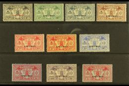 1925 French Currency Weapons And Idols Set (no 75c) Overprinted "Specimen", SG F42s/52s (less F49s), Very Fine... - Other & Unclassified