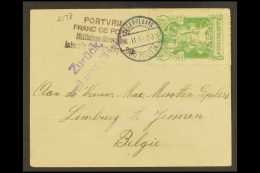 BELGIAN WAR INTERNEE CAMP STAMP ON COVER. 1916 (7 Feb) Cover Addressed To Belgium Bearing War Internee Camp 1916... - Other & Unclassified