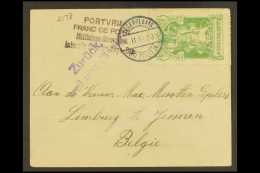 BELGIAN WAR INTERNEE CAMP STAMP ON COVER. 1916 (7 Feb) Cover Addressed To Belgium Bearing War Internee Camp 1916... - Sonstige & Ohne Zuordnung