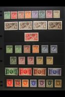 BRITISH CURRENCY 1914-37 MINT KGV COMPLETE COLLECTION. A Complete "Basic" Collection With "Extras" On Stock Pages... - Andere & Zonder Classificatie