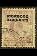 1907-13 2s6d Pale Dull Purple, SG 38, Fine Used With Light BPO Tangier Oval Cancel For More Images, Please Visit... - Other & Unclassified
