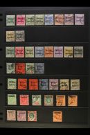 1898-1955 VALUABLE USED COLLECTION Presented On A Trio Of Stock Pages. Includes 1898-1900 Set Plus 20c Bicolour... - Autres & Non Classés