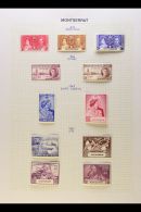 1937-52 COMPLETE KGVI COLLECTION Presented On Album Pages. A Most Useful, Chiefly Mint Collection With Only 3... - Montserrat