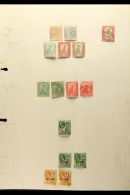 1884-1970 MINT & USED COLLECTION On Leaves, Inc 1884-85 Both 2½d Used, 1938-48 Mint Set To 1s With Most... - Montserrat
