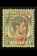 GENERAL ISSUES 1942 (3 Apr) 8c Grey Of Straits Settlements With Red Overprint With OVERPRINT INVERTED, SG J151... - Otros & Sin Clasificación