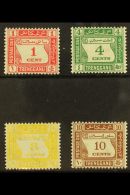 TRENGGANU POSTAGE DUES 1937 Set Complete, SG D1/4, Very Fine Mint. (4 Stamps) For More Images, Please Visit... - Other & Unclassified
