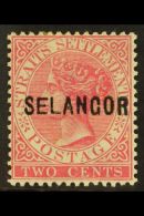 SELANGOR 1883 2c Pale Rose , "EL" Wide, SG 23, Very Fine And Fresh Mint. For More Images, Please Visit... - Other & Unclassified