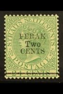 PERAK 2c On 24c Green (Type 34), SG 51, Very Fine Mint. For More Images, Please Visit... - Otros & Sin Clasificación