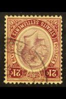 1912-23 NEW DISCOVERY KGV 21c Dull And Bright Purple (SG 204) With Mult Crown CA Watermark INVERTED, Fine Used.... - Straits Settlements