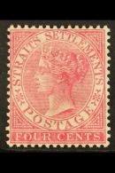 1882 4c Rose, SG 12, Very Fine Mint For More Images, Please Visit... - Straits Settlements