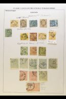 TURKEY USED IN LEBANON Collection Of 19th Century Turkish Stamps With Clear And Identified POSTMARKS. Mainly... - Libano