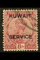 OFFICIAL 1929-33 8a Reddish-purple, SG O21, Very Fine Used. For More Images, Please Visit... - Koweït