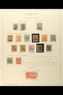POST OFFICES IN CRETE 1900-07 MINT & USED COLLECTION - On An Album Page, Includes 1900 1pi Mint & Used,... - Other & Unclassified