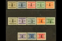 SOCIAL REPUBLIC POSTAGE DUE 1944 Complete Set With Fascist Emblem Overprint, Sassone S. 2309, Very Fine Mint. Cat... - Ohne Zuordnung