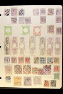 REVENUES 1860's-1930's Interesting Mostly Used Collection On Leaves, Includes Marca Da Bollo 1863 Imperf Six... - Zonder Classificatie