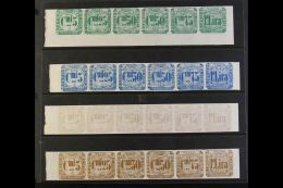 LOCAL MUNICIPAL REVENUES REGGIO EMILIA 19th Century 'Tassa Municipale' Four Horizontal SE-TENANT IMPERF PROOFS... - Non Classificati