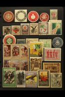 CINDERELLAS 1870's-1930's Interesting Collection/accumulation In Packets & On Pages, Inc Delandre Labels,... - Sin Clasificación