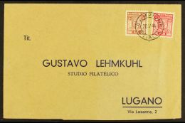 CAMPIONE 1944 (20 May) 10c And 20c Perf 11½, Sass 2a/3a, Very Fine Used On Printed Envelope Tied By Crisp... - Sin Clasificación