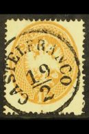 LOMBARDY VENETIA 1863 15s Brown 'Arms', Perf 14, Sass 40, Very Fine Used, Neat 'Castelfranco' Cds. Cat €450... - Zonder Classificatie
