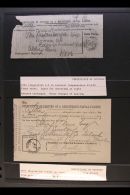 CERTIFICATE OF POSTING A REGISTERED POSTAL PACKET 1892-1921 A Written Up And Identified Collection Of... - Otros & Sin Clasificación