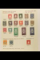1937-70 VERY FINE MINT COLLECTION Neatly Presented On Written Up Pages. Includes 1937 St Patrick - 2s6d & 10s... - Other & Unclassified