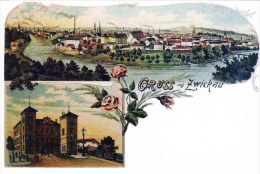 Deutschland, Sachsen, Zwickau, 1900, Litho ,reproduction - Zwickau