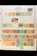 HYDERABAD 1869-1949 ATTRACTIVE COLLECTION With Many Shades & Perf Types On Pages, Mint & Used, Inc 1869 1a... - Other & Unclassified