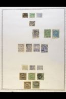 FARIDKOT 1879-1876 COLLECTION On Leaves, Mint (no Gum As Issued) & Used, Inc Genuine Issued Stamps, Superb... - Altri & Non Classificati