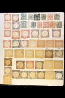 BHOPAL 1872-1949 ATTRACTIVE OLD TIME COLLECTION On Leaves, Mint & Used, Inc 1872 ½a (x3, Two With... - Other & Unclassified
