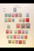 GWALIOR 1885-1935 ALL DIFFERENT COLLECTION On A Two-sided Page, Mint & Used, Inc 1885-97 2a Opt Type 1 Used,... - Otros & Sin Clasificación