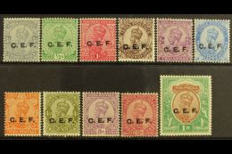 CHINA EXPEDITIONARY FORCE 1914-22 Complete King George V Set With "C.E.F." Overprints, SG C23/C34, Fine Mint. (11... - Other & Unclassified