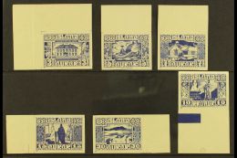 1930 IMPERF COLOUR TRIALS For The Parliamentary Millenary 3a, 5a, 7a, 15a, 30a, And 10kr Values, As Facit 173/175,... - Otros & Sin Clasificación