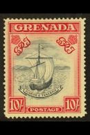 1938 10s Slate Blue And Bright Carmine, Narrow Printing, SG 163b, Very Fine And Fresh Mint. For More Images,... - Grenada (...-1974)