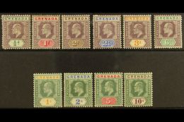 1902 Ed VII Set Complete, Wmk CA, SG 57/66, Very Fine Mint. (10 Stamps)  For More Images, Please Visit... - Grenada (...-1974)