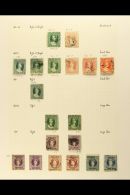 1861-1951 MINT & USED COLLECTION On Leaves, Inc 1861-62 6d, 1863-71 1d (x2) & 6d (x2), 1878 6d And 1879 1d... - Grenada (...-1974)
