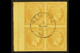 1875-80 2L Bistre Large Hermes On Cream Paper (Michel 48, SG 46), Fine Cds Used Marginal BLOCK Of 4 Cancelled By... - Other & Unclassified