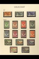 1937-52 KGVI COMPLETE MINT COLLECTION Presented In Mounts On Album Pages, Coronation To UPU, SG 117/152, Lovely... - Goldküste (...-1957)