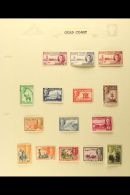 1937-1965 ATTRACTIVE ORIGINAL COLLECTION On Album Pages, Mint And Used (mainly Mint), Generally Very Fine... - Costa D'Oro (...-1957)