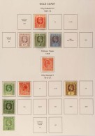 1884-35 FINE MINT COLLECTION An All Different Collection On Album Pages & Includes 1884-91 ½d, 1d (both... - Gold Coast (...-1957)